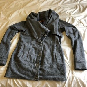 Grey cowl neck top size XS.